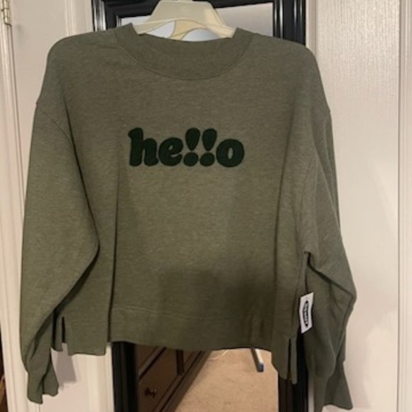 Old Navy "Hello" Crewneck - Picture 1 of 1